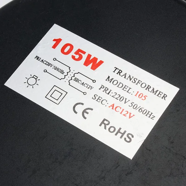 12V Waterproof 50W/105W/200W/300W/400W Swimming Pool Underwater Light Transformer photo-4