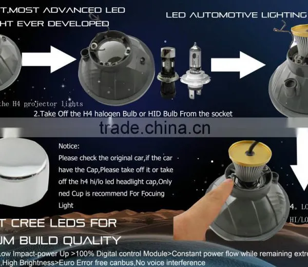 2014 Super Bright 50w 3600 Lumen h7 Led Headlight,Auto Led Lighting photo-2