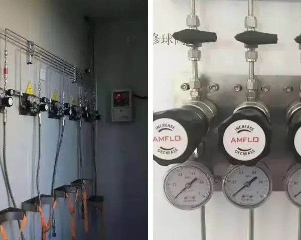 Laboratory Gas Pipeline Centralized Supply System Engineering Installation Gas Pipeline Renovation Piping Stainless Steel Pressure Reducing Valve photo-3