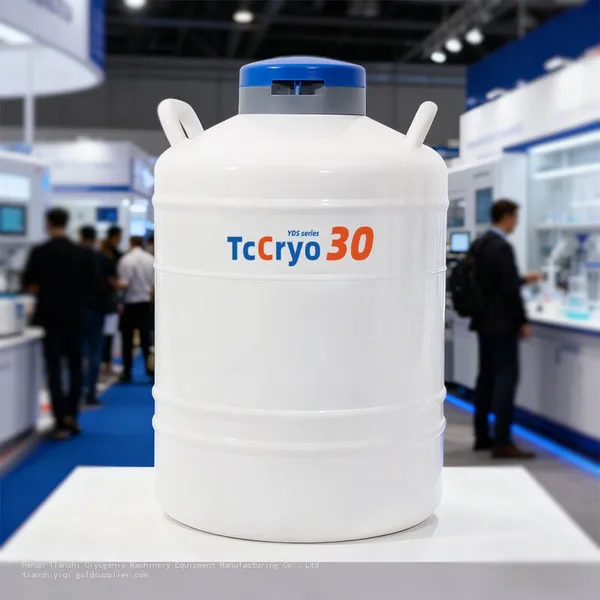 Guinea TcCryo 30L Semen Tank for Sale TcCryo Liquid Nitrogen Tank Wheeled Cart