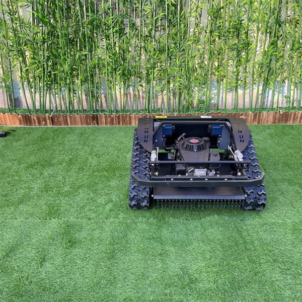 CE EPA Euro 5 Gasoline Engine Fast Weeding Tracked Remote Control Mowing Robot photo-2