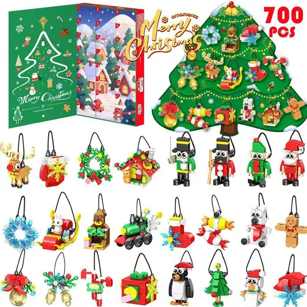 Advent Calendar Rubber Duck, Train, Christmas Tree, 24 Days Christmas Countdown Rubber Duck Bath Toys for Kids photo-2
