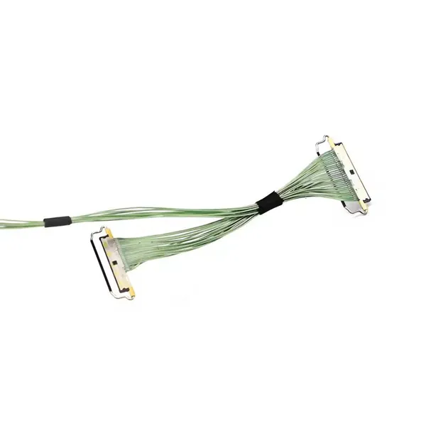 Custom Wiring Harness HRS DF81 30Pin AWG42 Micro Coaxial Cable Assembly for UAV Signal Connection