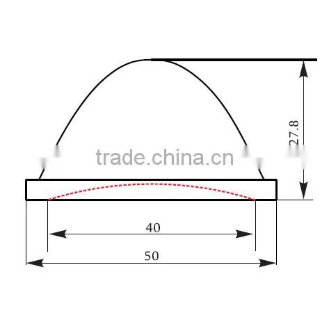 10w 20w 30w 50mm Led Optical Lens With Gasket photo-2