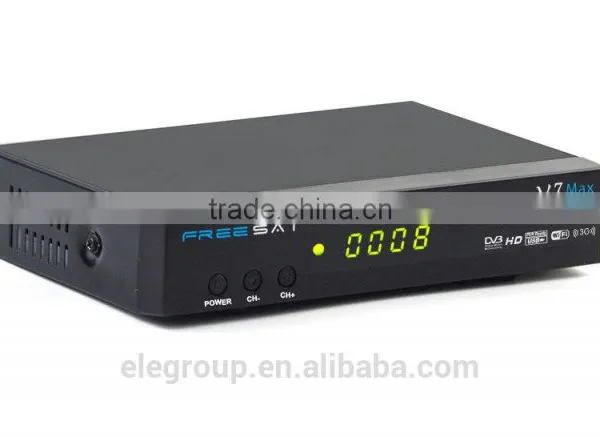 DVB-S2 Receiver FREESAT V7 MAX DVB S2 Support PowerVu,DRE, Biss Key Cccam & Newcam photo-3