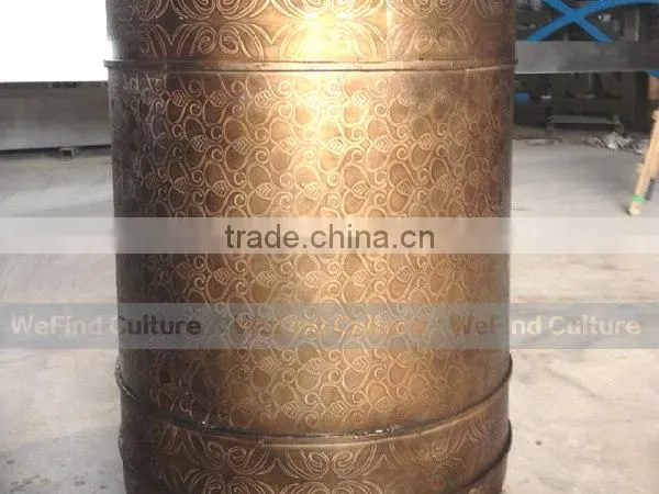 Metal Bronze Brass Flower Pot for Property Decoration photo-2