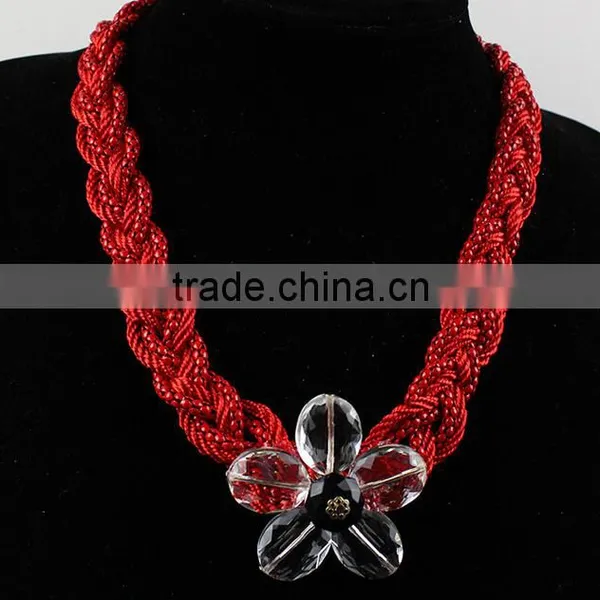 2015 Fashion Latesr Design Jewelry Chain Necklace Thick Flower Necklace photo-3