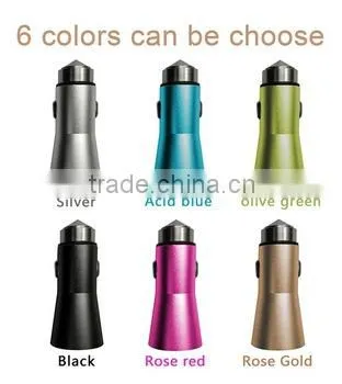 2 Port Colorful Micro Auto Universal Dual USB Car Charger For IPhone IPad IPod 3.1A Mini Car Charger Adapter photo-3