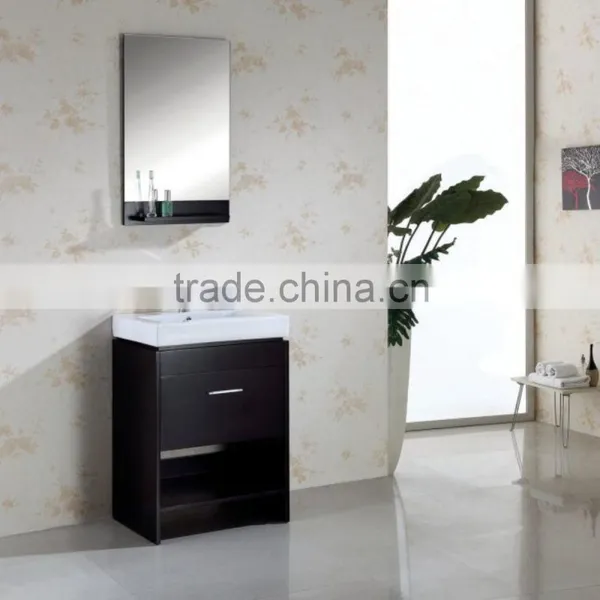 Chinese Ceramic Sink Wooden Bathroom Vanity X024 photo-3