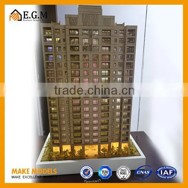 Laser Cutting a Wood Model Building,wooden Residential Building Model photo-4