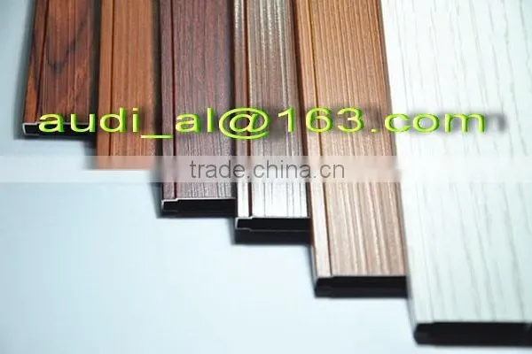 Wood Grain Aluminum Extrusion Profiles /Perfil de Aluminio photo-2