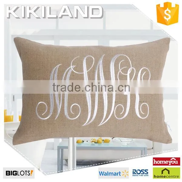 Popular Design Custom Letter Embroidery Decorative Pillow Case Cover photo-3