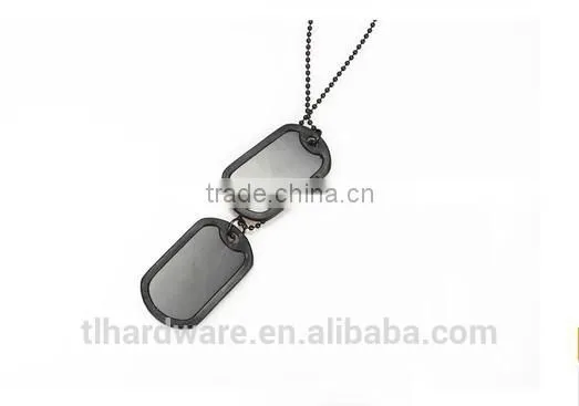2016 New Unique Designer Mens Military Army Style Black 2 Dog Tags Chain Mens Pendant Necklace Jewelry Accessories Hot photo-5