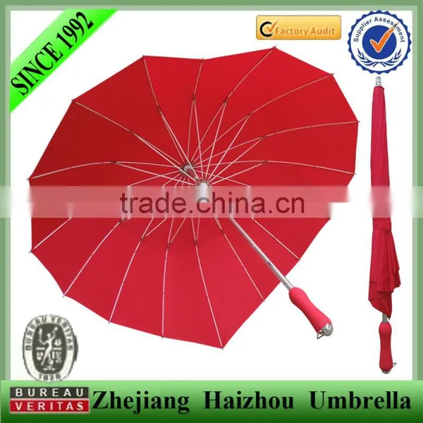 Promotional Red Love Heart Shape Umbrella,wedding Umbrella