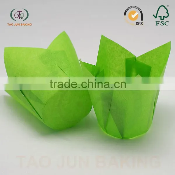 Baking Cups for Cake Flower Petal Paper Cups Printed Color SGS Certificated Paper photo-4