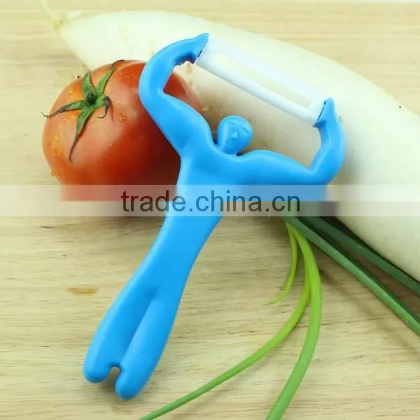 New Shaped Handle Kitchen Ceramic Peeler photo-3