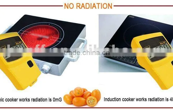 Black Plastic Body Electric Ceramic Cooktops Portable Travel Electric Halogen Cooker photo-4