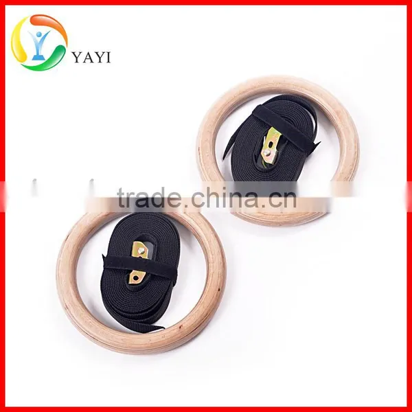 Olympic Strength Training Wooden Gym Ring Quality Choice photo-4