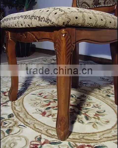 Antique Carved Chairs Armchair Solidwood Carved Chair With Fabric photo-5