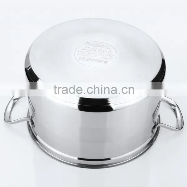 Large Stainless Steel Cookware Kitchenware Houseware Stock Pot 28cm photo-6