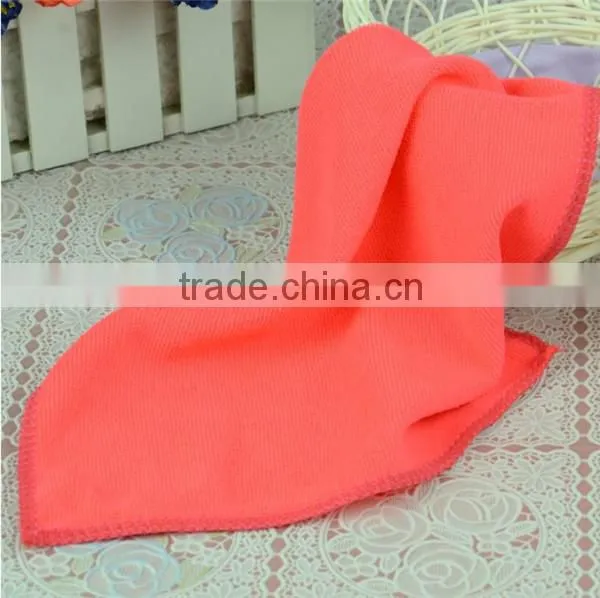 20 X 20 cm Plain Red 100% Polyester Microfiber Cleaning Cloth