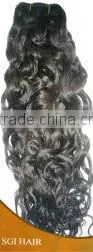 Curly Wave Hair Virgin Indian Remy Hair Machine Made Weft,raw Unprocessed Virgin Human Hair