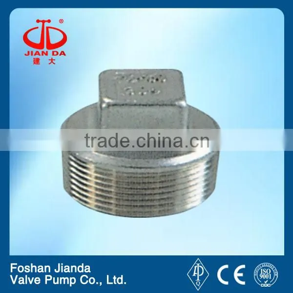 Malleable cast iron threaded square plug