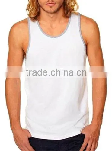 Wholesale Cotton Custom Mens Tank Top Stringer Tank Top Gym Tank Top Quality Choice photo-2