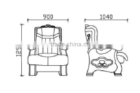 Leather Folding Armrest Luxury Wooden Executive Office Chair GZH-SJ2003H photo-4