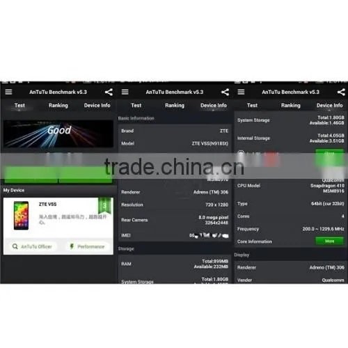 Original ZTE V5S / N918St 8GB 5 Inch Capacitive Screen Android OS 4.4 Smart Phone photo-4