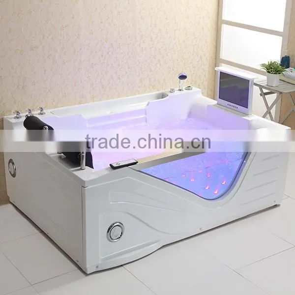 Q325 Carylic Whirlpool Cheap Hydro Massage Bathtub for Fat People photo-5