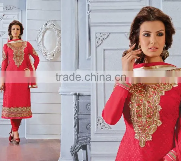INDIAN SALWAR KAMEEZ ~ UNSTITCHED WINTER SALWAR KAMEEZ