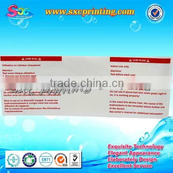 Label Manufacturer Spot Color Operating Instructions, Instruction Stickers