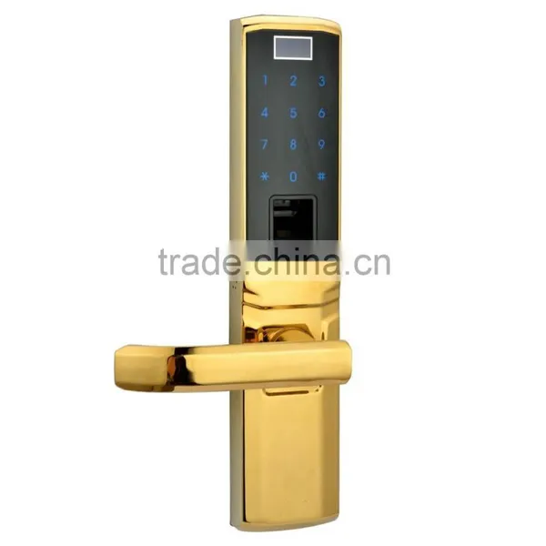 Hotel/Apartment/Office Security Password + Fingerprint Digital Door Lock photo-4