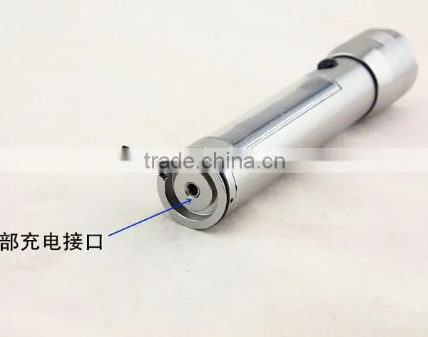 LED Light Solar Power Rechargeable Hybrid Light Solar Hybrid Flashlight photo-2