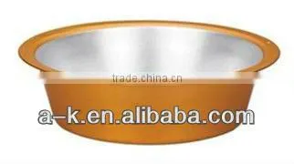 Coloured Round Edgefold Aluminum Tub