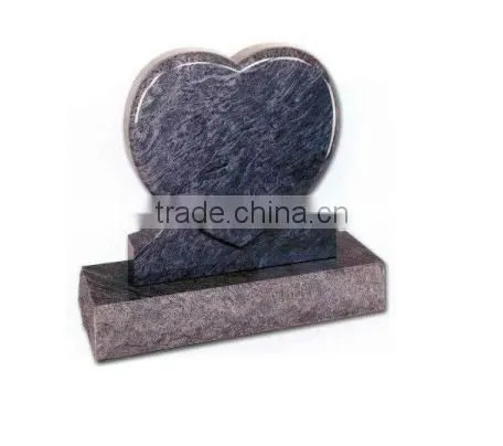 Bahama Blue Heart-shaped Headstone
