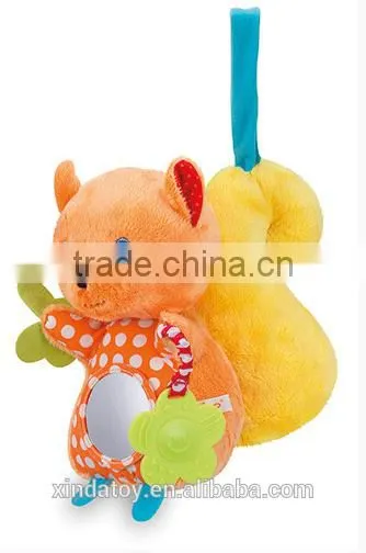 talking squirrel plush toy/plush animal squirrel keychain