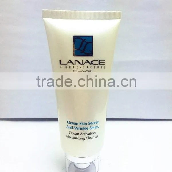 100ml Cosmetic Packaging Tube With Acrylic Cap for Face Cleanser