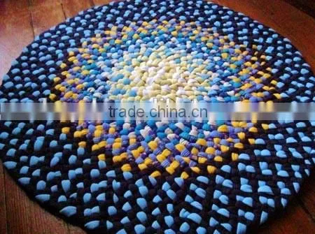 High Quality 100% Cotton Round Braided Rug With Water Proof photo-4