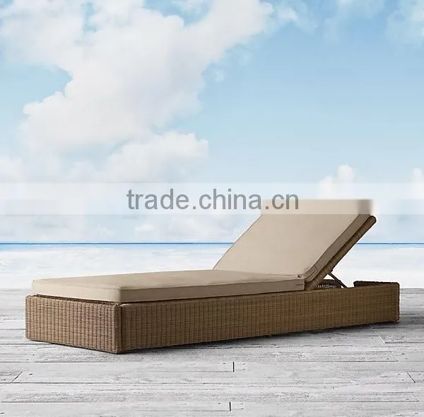 Hot Design Poly Rattan Sunbed 1.2mm Thickness Alu Frame With Power Coated photo-5