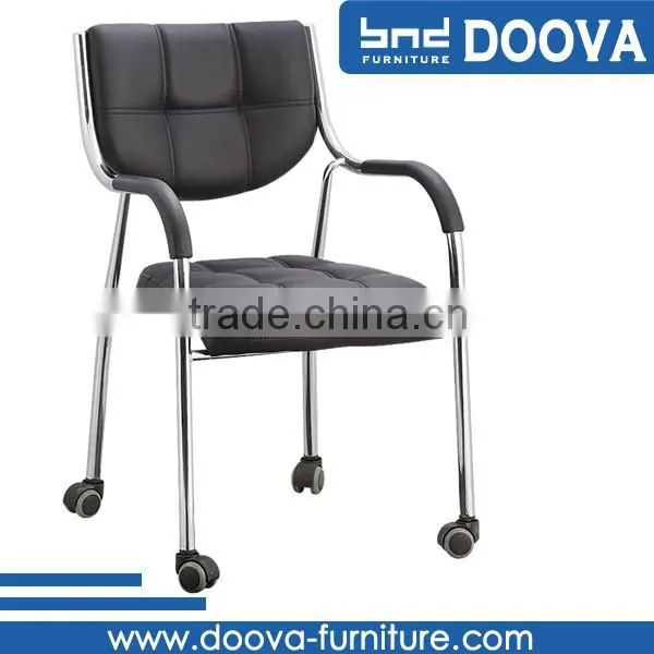 Leather Chair Arm Covers Armchair With Casters photo-2