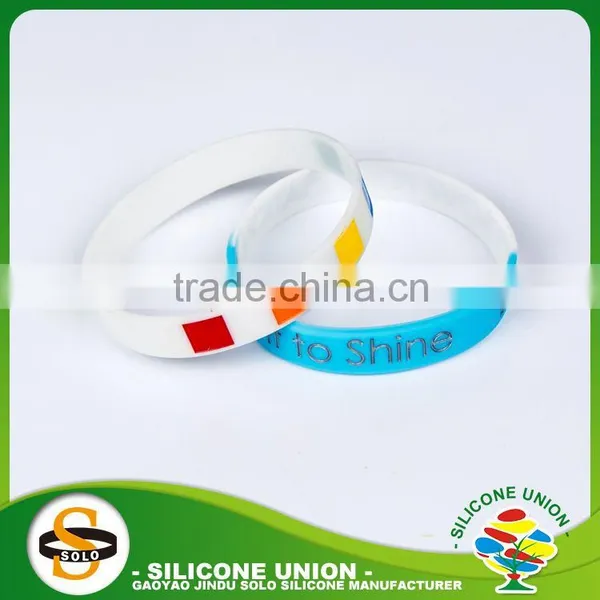Cheap Olympic Game Silicone Bracelet Color Silicone Bracelets