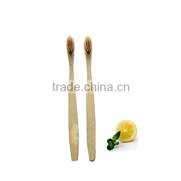 High Quality Biodegradable Bamboo Charcoal Fiber Bristles Wood Toothbrush photo-4