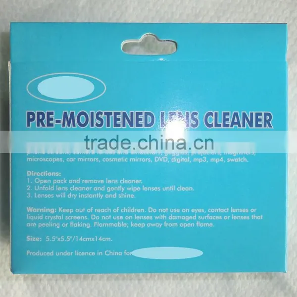 Individually Wrapped Lens Cleaner, Glasses Wet Wipe Cleaning Kits, CE Certification photo-5