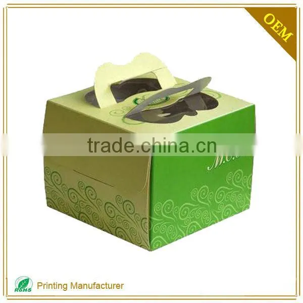 2017 Food Grade Paper Cake Sandwich Box With LOGO Printing photo-2