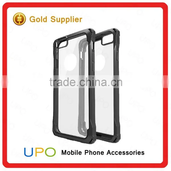 [UPO] Wholesale 2 in 1 Shockproof TPU Bumper Hard Plastic PC Back Cover Case for IPhone 6