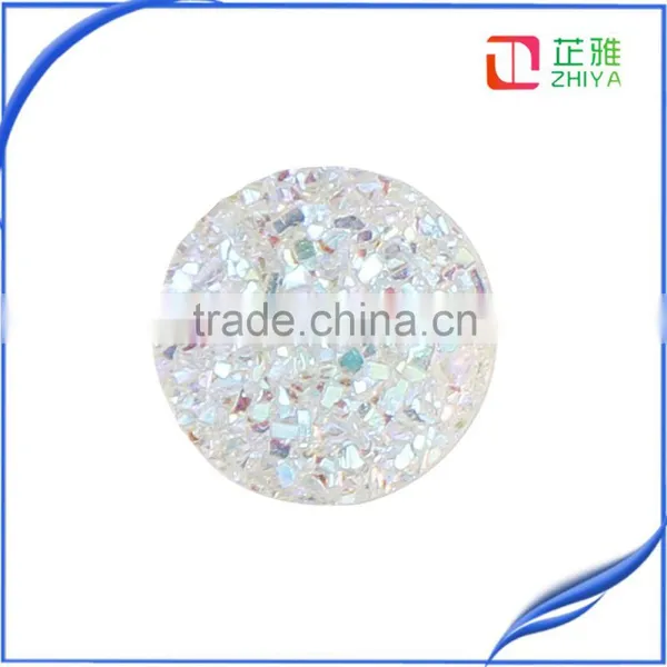 Druzy Stone Fancy Round Cabochon ,High Quality Coated Drusy in Round Shape photo-6