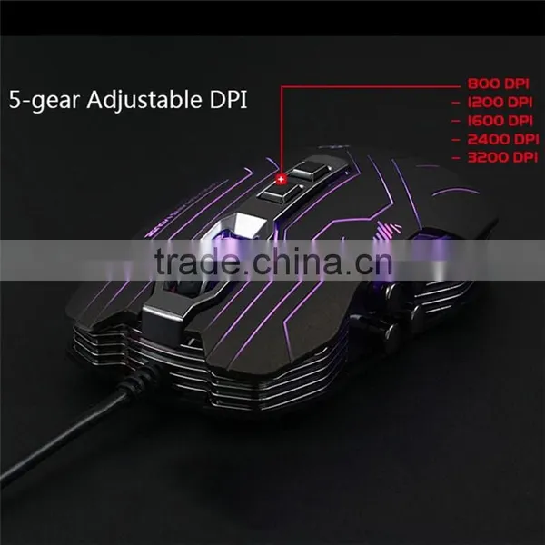 LUOM G5 3200DPI LED Optical 9D USB Vibration Wired Gaming Mouse photo-4