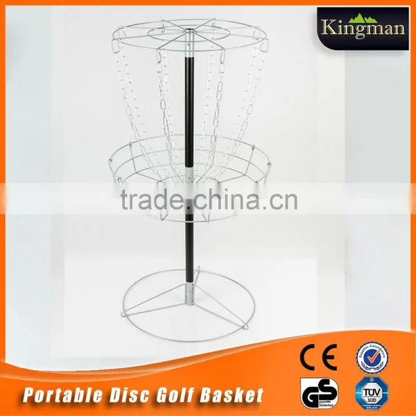 Professional Portable Disc Golf Basket With Light Weight